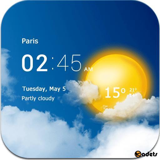 Transparent clock & weather Pro 1.27.01 (Android)