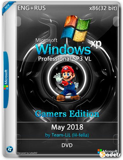 Windows XP Pro VL SP3 Gamer Edition x86 May 2018 Team-LiL (ENG+RUS)