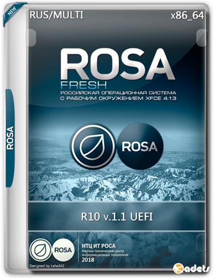 ROSA Fresh R10 v.1.1 UEFI x86_64 (RUS/ML/2018)