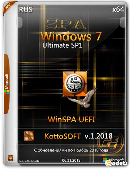 Windows 7 Ultimate SP1 x64 WinSPA UEFI v.1.2018 by KottoSOFT (RUS)